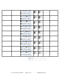 Form CC16:2.45 Updated Inventory - Nebraska (English/Spanish), Page 3