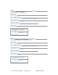 Form CC16:2.45 Updated Inventory - Nebraska (English/Spanish), Page 8