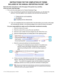 Instructions for Form CC16:2.33M Packet Ma - Guardianship for a Minor Annual Reporting Forms - Nebraska