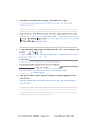 Form CC16:2.34M Packet Mb - Guardianship for a Minor With a Budget Annual Reporting Forms - Nebraska (English/Spanish), Page 8