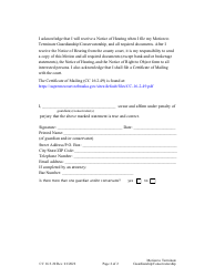 Form CC16:3.20 Motion to Terminate Guardianship/Conservatorship - Nebraska, Page 2