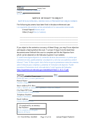 Form CC16:2.33 Packet a - Guardianship Annual Reporting Forms - Nebraska (English/Spanish), Page 19