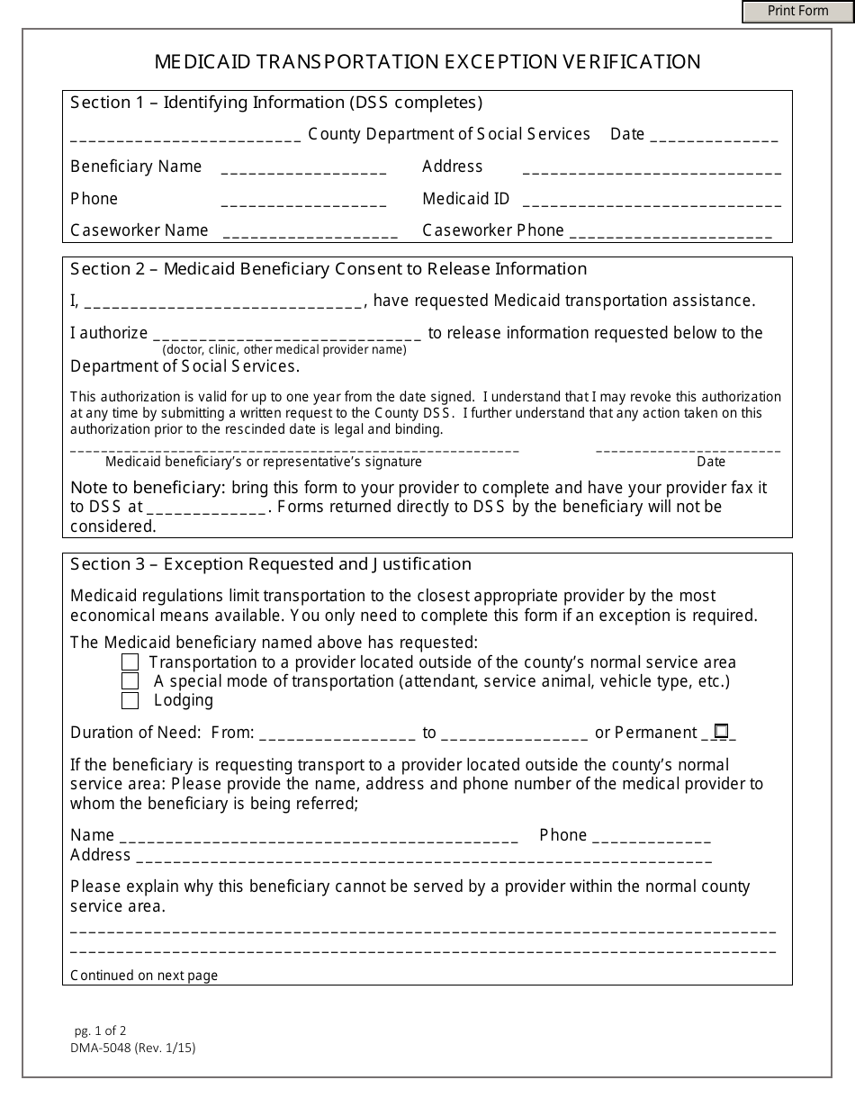 Form Dma 5048 Fill Out Sign Online And Download Fillable Pdf North