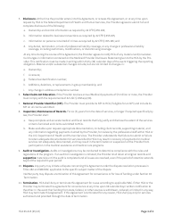 Form HCA09-015 Core Provider Agreement - Washington, Page 3