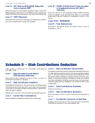 Instructions for Form TC-20 Utah Corporation Franchise and Income Tax Return - Utah, Page 18
