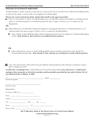 Form CCG0134 Verified Petition for Firearms Restraining Order - Cook County, Illinois, Page 6
