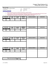 Form VX-116 Consumer&#039;s Repair Summary for a 30 Days out of Service Claim - Vermont, Page 2