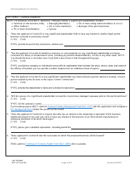 Form LIQ-18-0020 (DLC4113_D-5H) Application for New D-5h Alcoholic Beverage Permit for a Nonprofit Fine Arts Museum, Community Arts Center or Community Theater - Ohio, Page 3