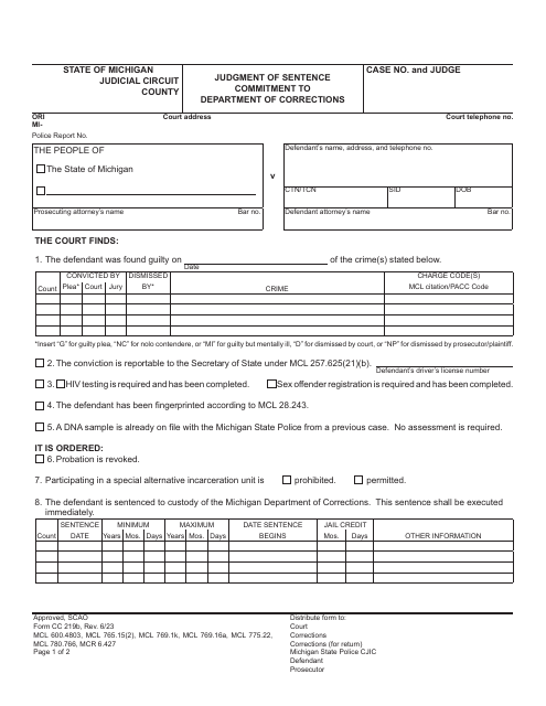 Form CC219B  Printable Pdf