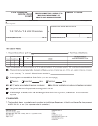 Document preview: Form CC236 Order Committing Juvenile to Michigan Department of Health and Human Services - Michigan