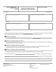 Form FOC106 Notice of Redirection or Abatement of Child Support - Michigan