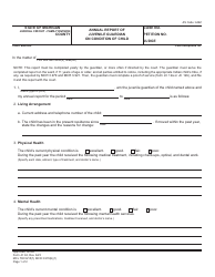 Document preview: Form JC94 Annual Report of Juvenile Guardian on Condition of Child - Michigan