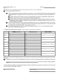 Form PC51 Petition for Name Change - Michigan, Page 2