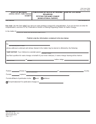 Document preview: Form PC50C Publication of Notice of Hearing Regarding Petition for Name Change (Noncustodial Parent) - Michigan