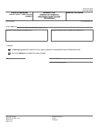 Document preview: Form PC162 Request for Hearing or Dismissal Regarding Name Change Proceeding - Michigan