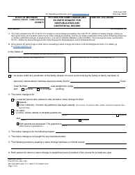 Document preview: Form PC51C Petition for Name Change and Ex Parte Request for Nonpublication and Confidential Record - Michigan