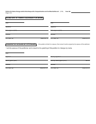 Form PC51C Petition for Name Change and Ex Parte Request for Nonpublication and Confidential Record - Michigan, Page 4