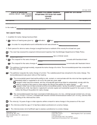 Document preview: Form PC52 Order Following Hearing Regarding Petition for Name Change - Michigan