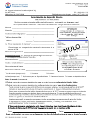 Document preview: Formulario DCF-F-5630-S Autorizacion De Deposito Directo - Wisconsin (Spanish)