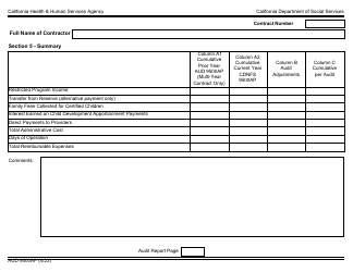 Form AUD9500AP Audited Fiscal Report for Calworks, Alternative Payment or Family Child Care Home Programs - California, Page 4