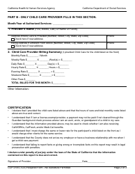 Form CCP2145 Calworks Child Care Reimbursement Report - California, Page 2