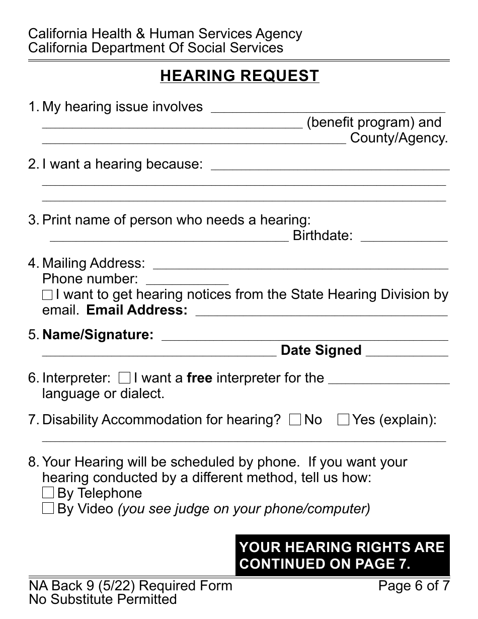 Form CF377.7B LP CalFresh Overissuance Notice Inadvertent Household Errors (Ihe) - Large Print - California, Page 6