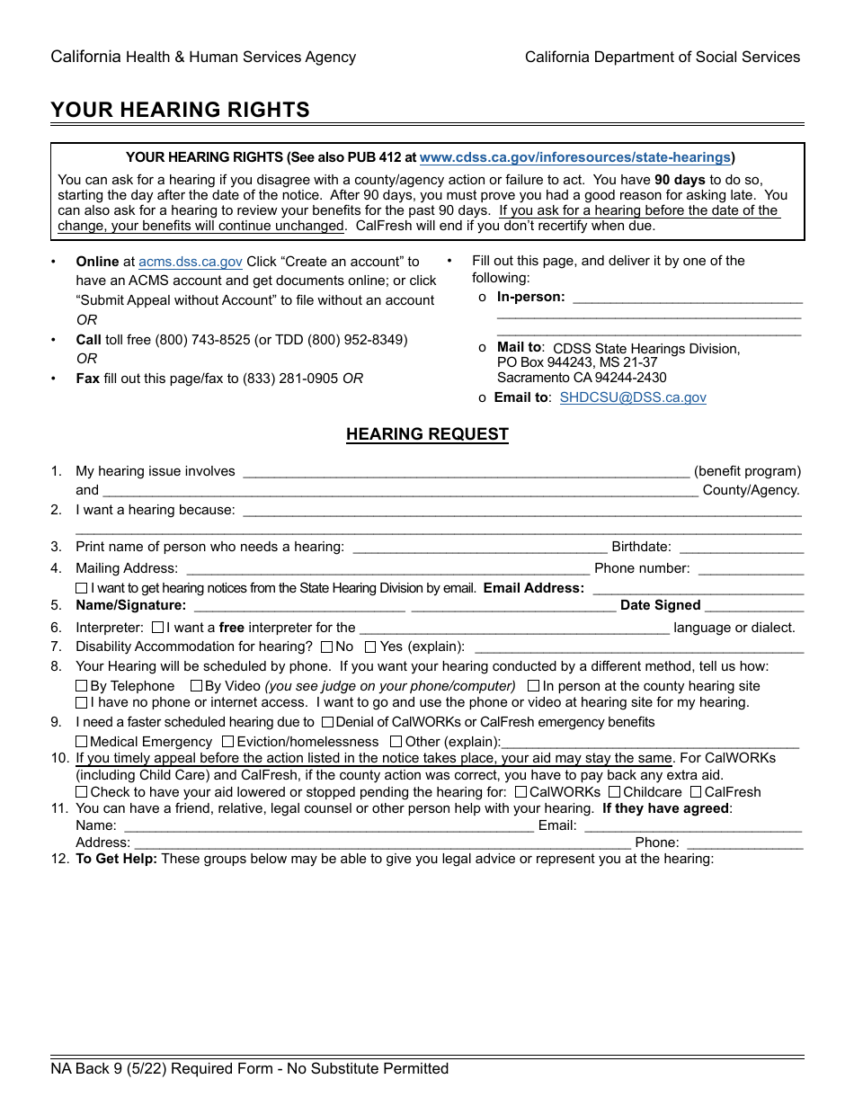 Form CF377.7B1 CalFresh Repayment Final Notice - Inadvertent Household Error (Ihe) - California, Page 2
