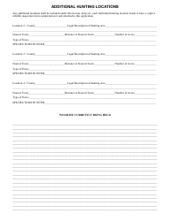 Application for Commercial Hunting Area License - Oklahoma, Page 3