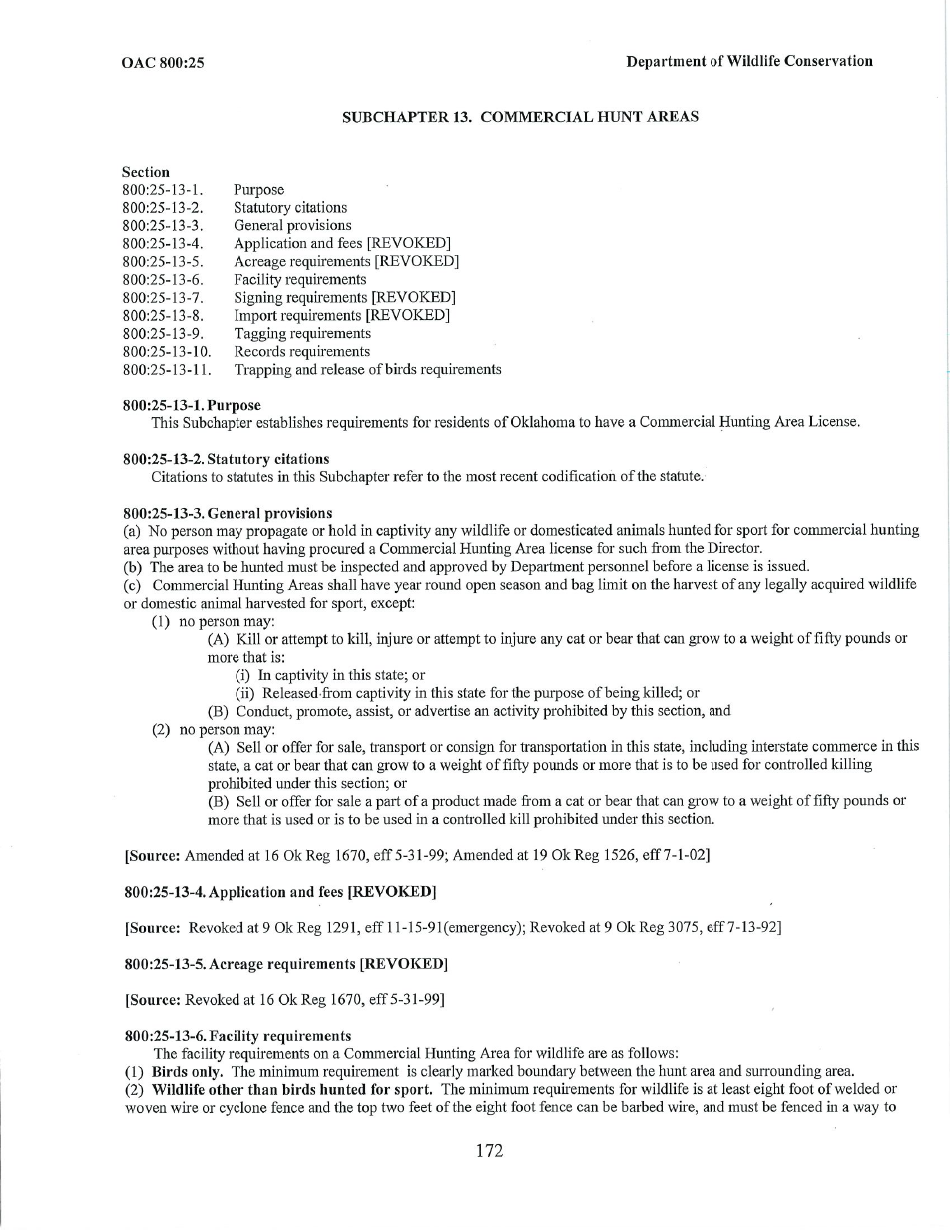 Application for Commercial Hunting Area License - Oklahoma, Page 6
