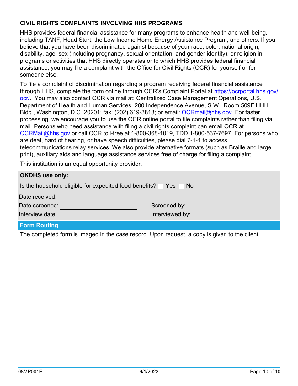 Form 08MP001E Download Fillable PDF or Fill Online Request for Benefits