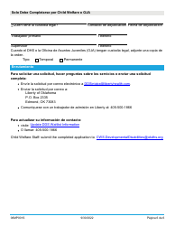 Formulario 06MP001S Solicitud De Servicios Para Discapacidades Del Desarrollo - Oklahoma (Spanish), Page 6