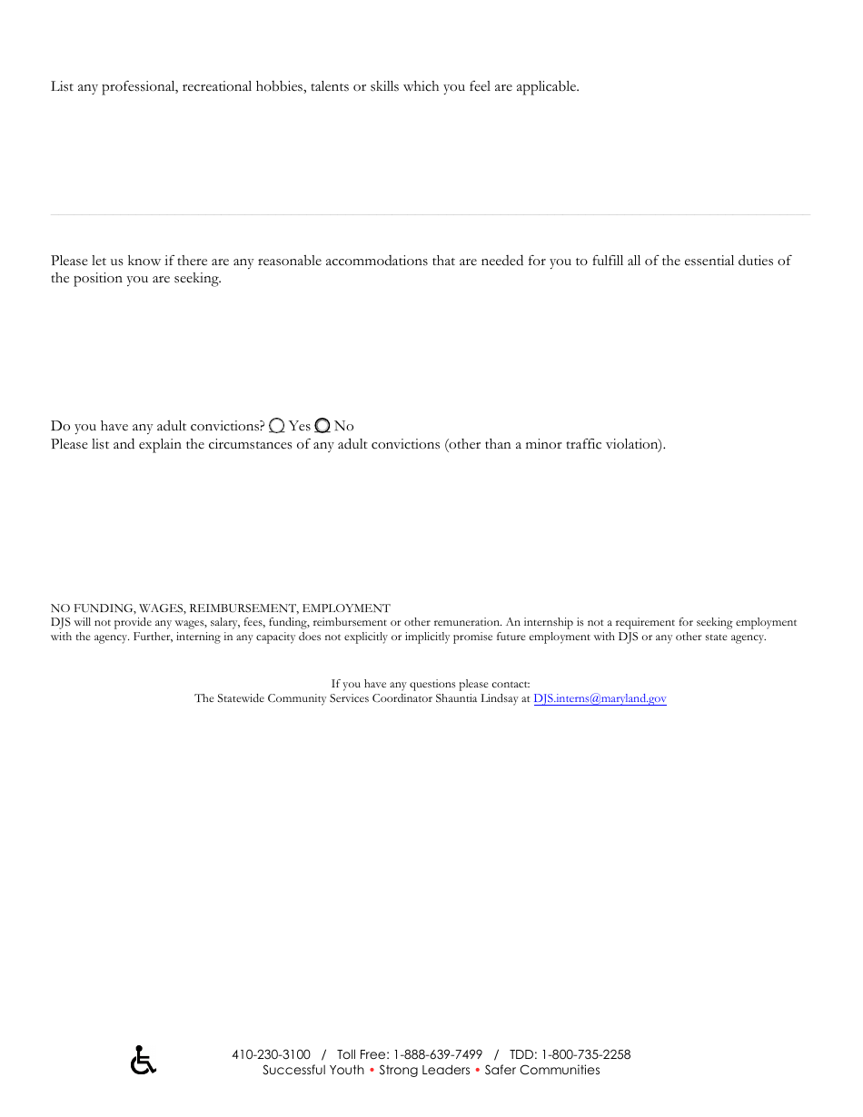 Intern Application - Maryland, Page 3