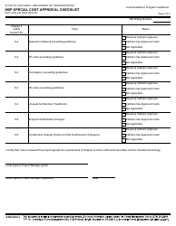 Form DOT LAPG6-B Hbp Special Cost Approval Checklist - California, Page 2