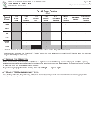 Form DOT LAPG25-U ATP Application Form - California, Page 10