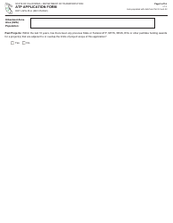 Form DOT LAPG25-U ATP Application Form - California, Page 5