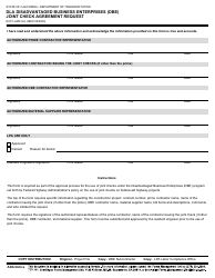 Form DOT LAPM9-K Dla Disadvantaged Business Enterprises (Dbe) Joint Check Agreement Request - California, Page 2