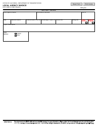 Form DOT LAPM5-A Local Agency Invoice - California