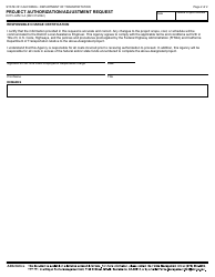 Form DOT LAPM3-A Project Authorization/Adjustment Request - California, Page 2