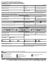 Form DOT LAPM9-J Dla Disadvantaged Business Enterprise Commercially Useful Function Evaluation - California