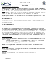 Form DLR-SPOA Dealer Secure Power of Attorney/Odometer Disclosure - New Jersey, Page 4