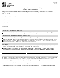 Document preview: Form 8207 Telehealth Services Attestation - Adult Mental Health Program - Texas