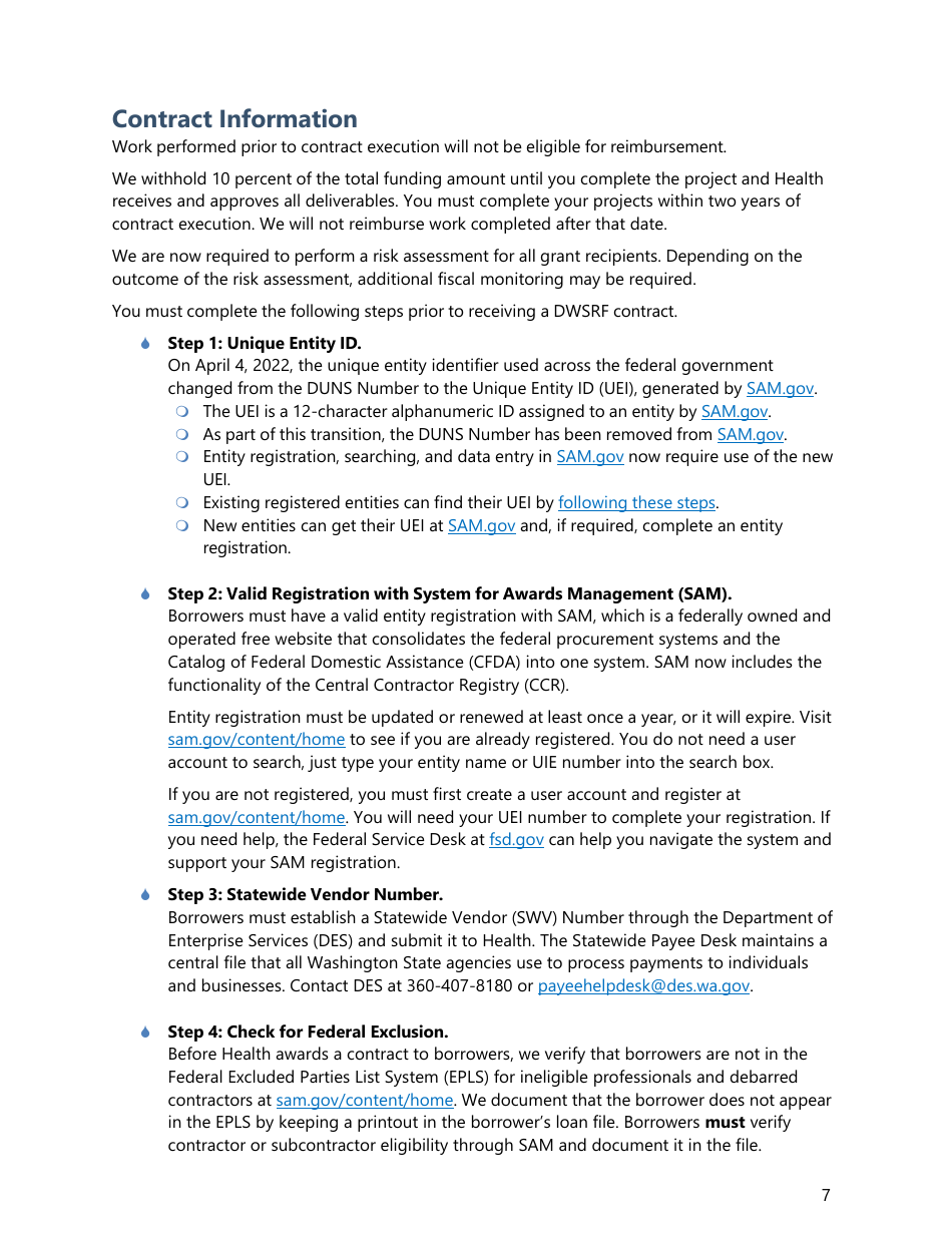 Consolidation Feasibility Study Grant Application - Washington, Page 10