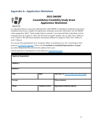 Consolidation Feasibility Study Grant Application - Washington, Page 11