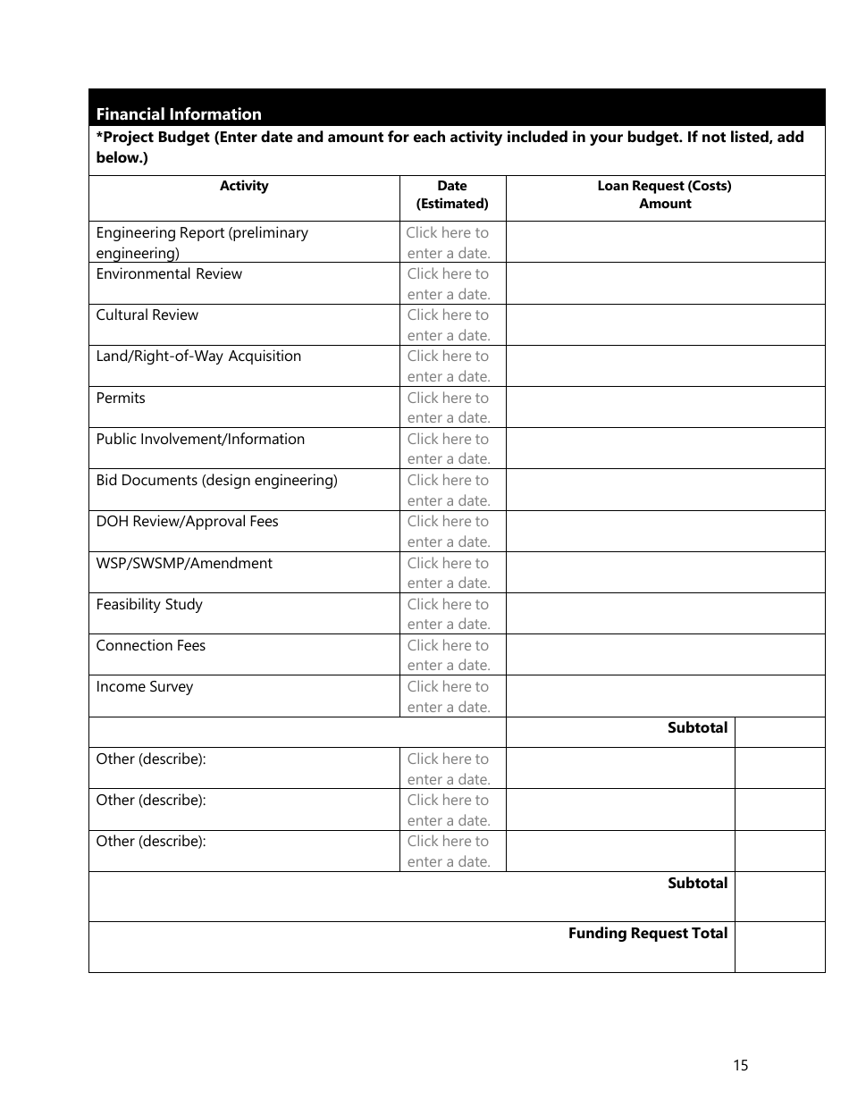 Consolidation Feasibility Study Grant Application - Washington, Page 18