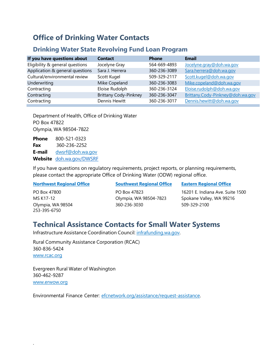 Consolidation Feasibility Study Grant Application - Washington, Page 2