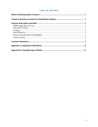 Consolidation Feasibility Study Grant Application - Washington, Page 3