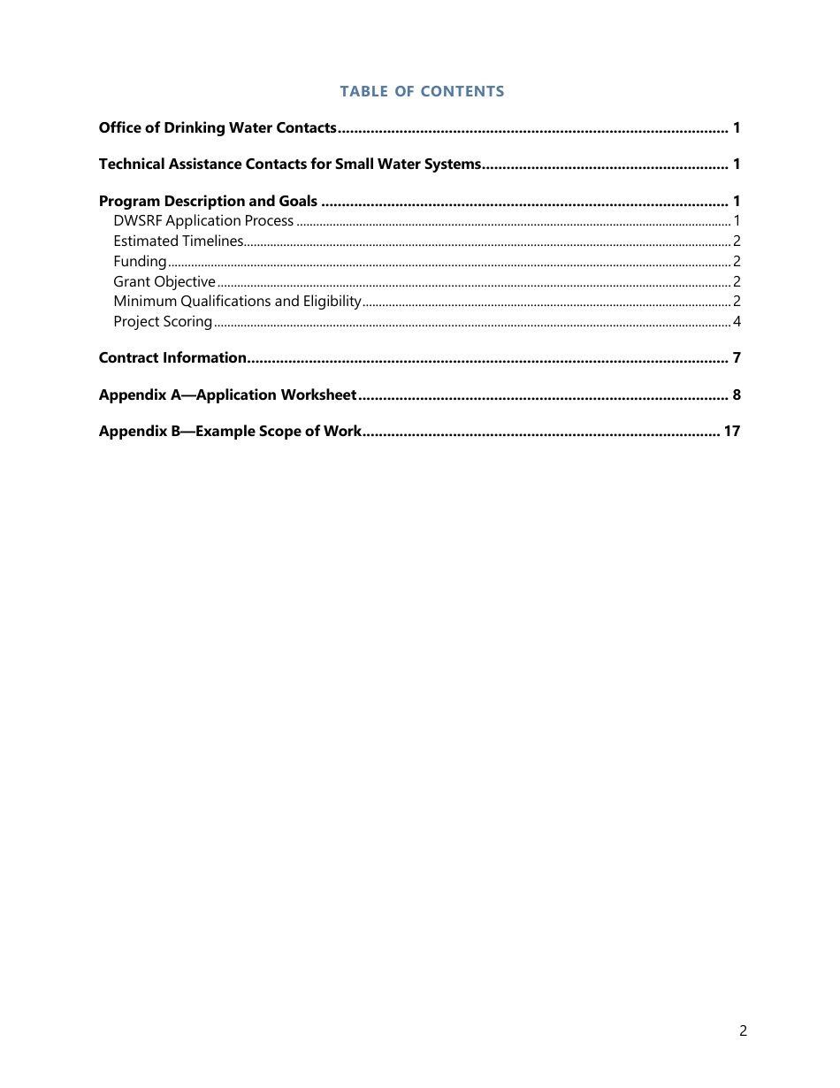 Consolidation Feasibility Study Grant Application - Washington, Page 3