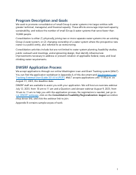 Consolidation Feasibility Study Grant Application - Washington, Page 4