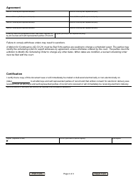 Form JD-CV-71 Scheduling Order - Connecticut, Page 2