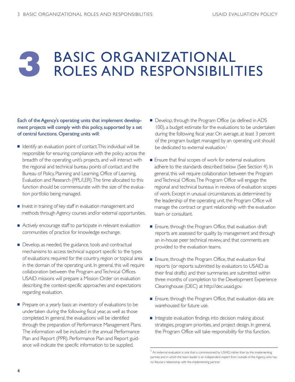 Usaid Evaluation Policy, Page 10